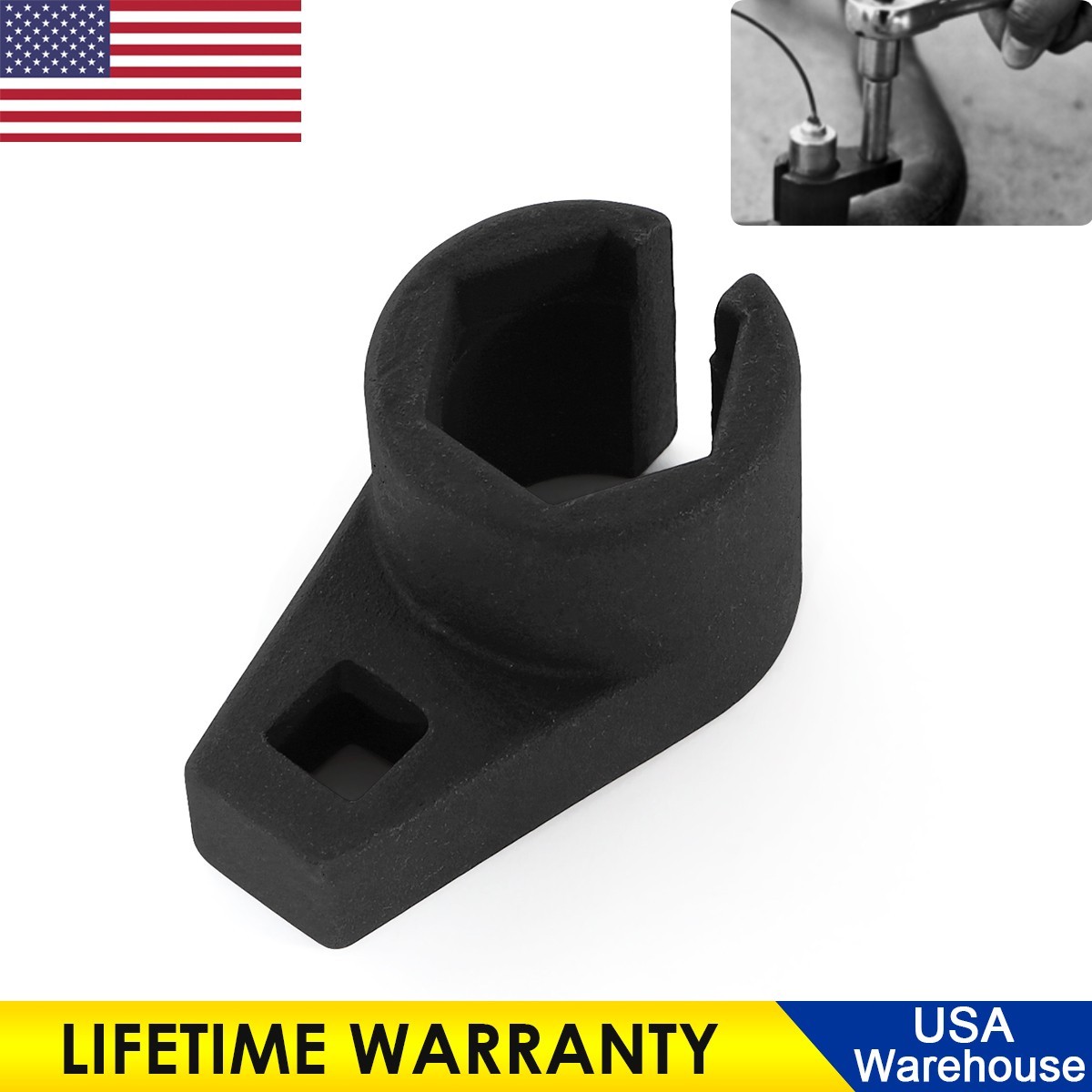 7/8-In 22mm Offset Oxygen Sensor O2 Socket Wrench Removal Tool Drive 3/8″