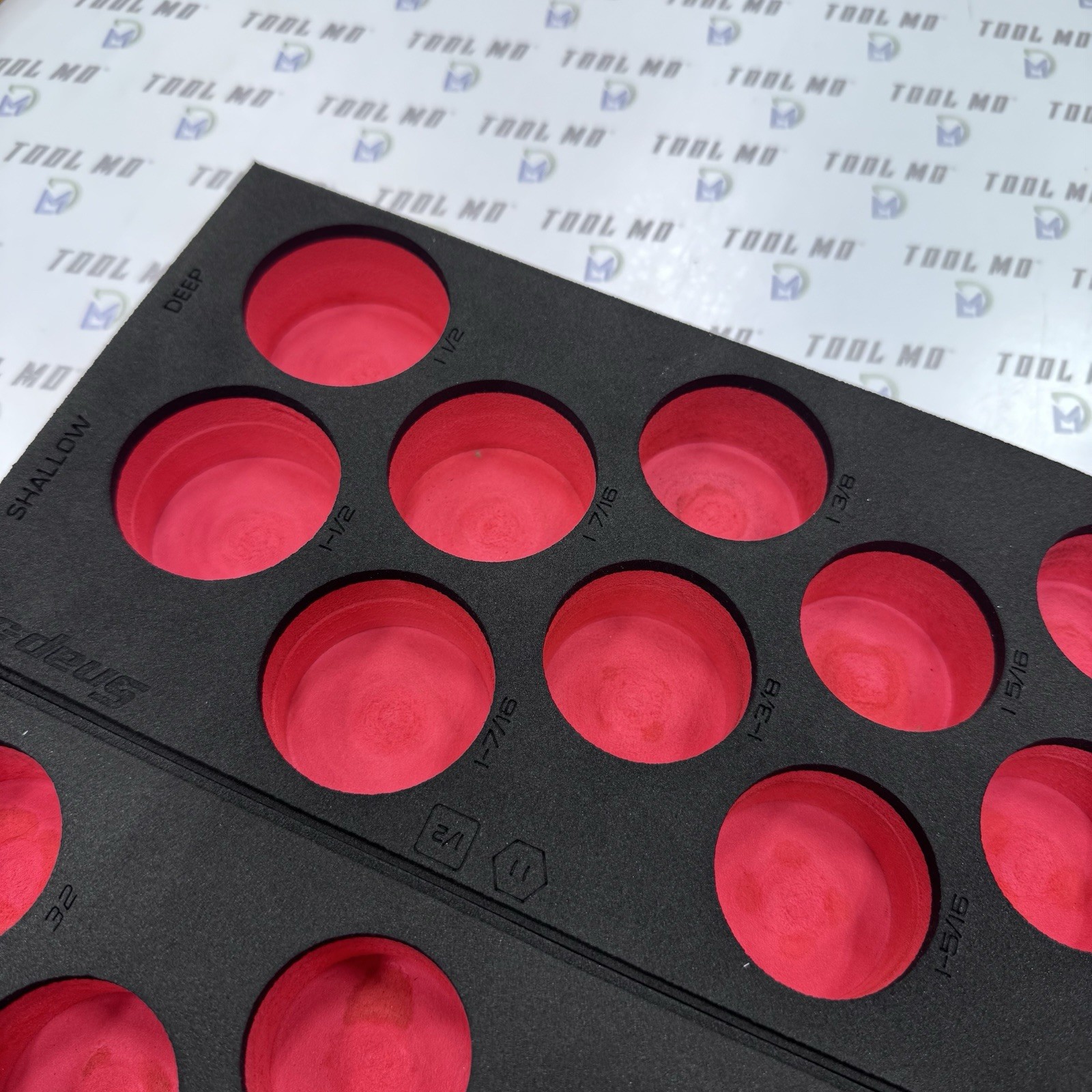 Snap-on Tools RED FOAM ORGANIZER for 84pc 1/2″ Drive SAE/Metric Socket Set