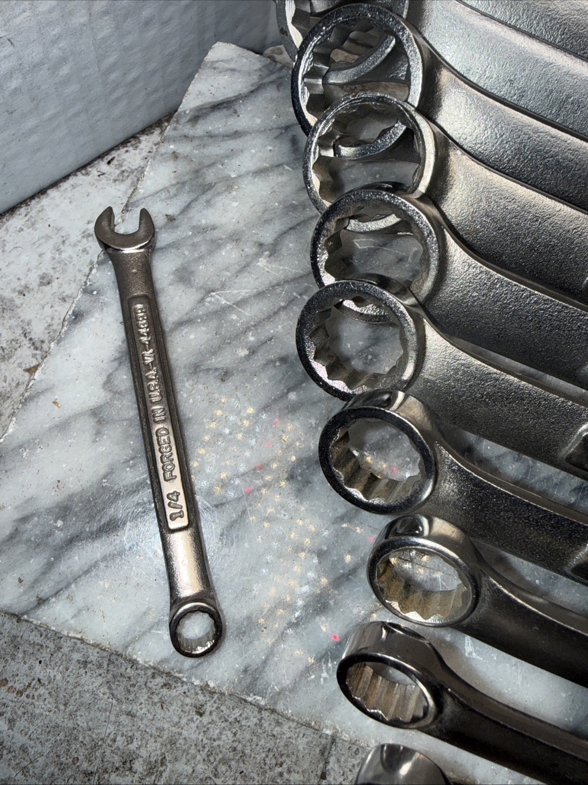 Craftsman , 14 pieces combination wrenches SAE 12 point, Made in the USA