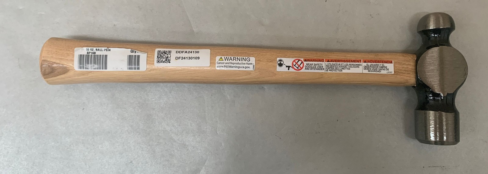 Blue Point 16oz Wooden Ball Pein Hammer (BP16B)