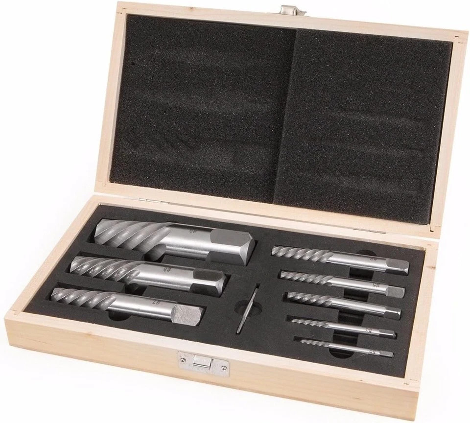 Jumbo Screw Extractor Set Broken Screw Rusted Stripped Bolt Stud Pipe Remover