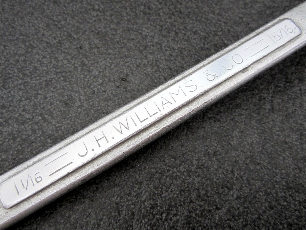 Vintage J.H. Williams 15/16″ x 1-1/16″ Offset Box End Wrench 8034A Made in USA