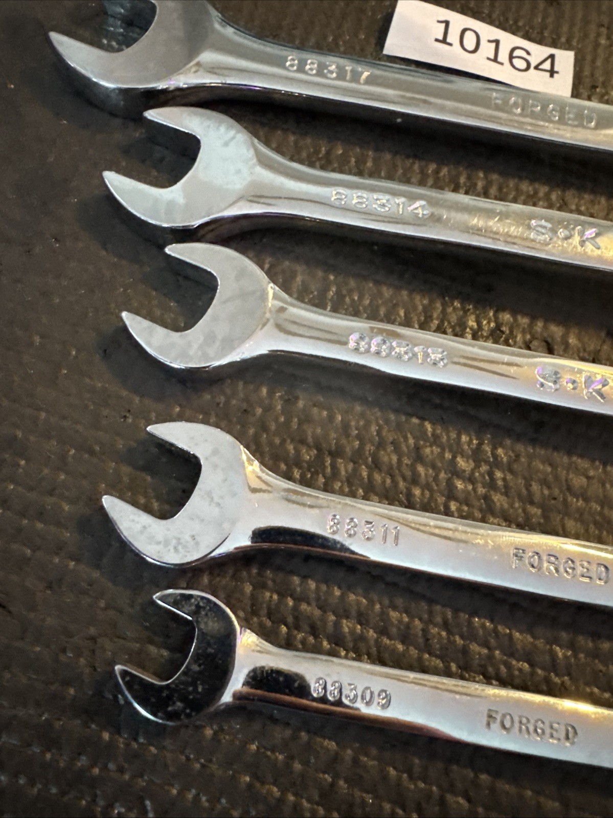 SK Tools USA S-K 5pc Full Polish Metric Combination Wrench Set 17/14/13/11/9mm