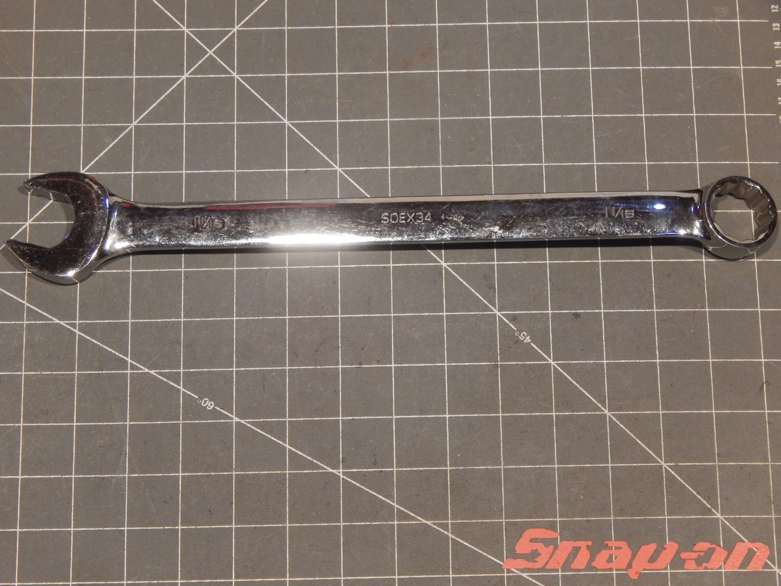 Snap On SAE Flank Drive Plus Combination Wrench 1 1/16″ SOEX34 SOEX 12Pt 2021