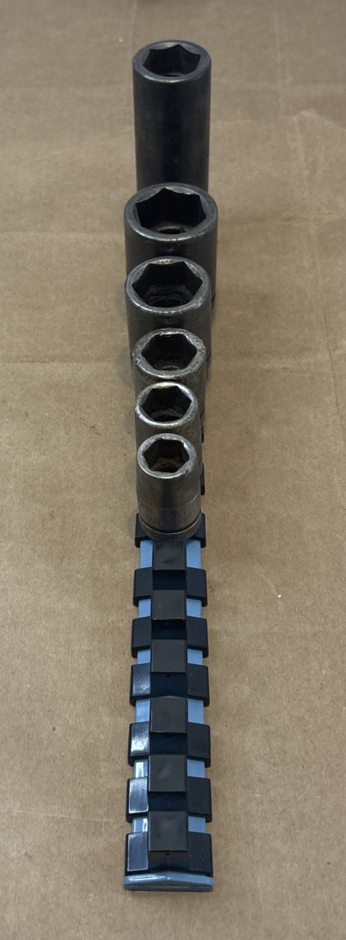 Cornwell Impact Sockets 6 Pieces Mechanics Tools USA 22mm, 27, 24, 18, 16, 14 mm