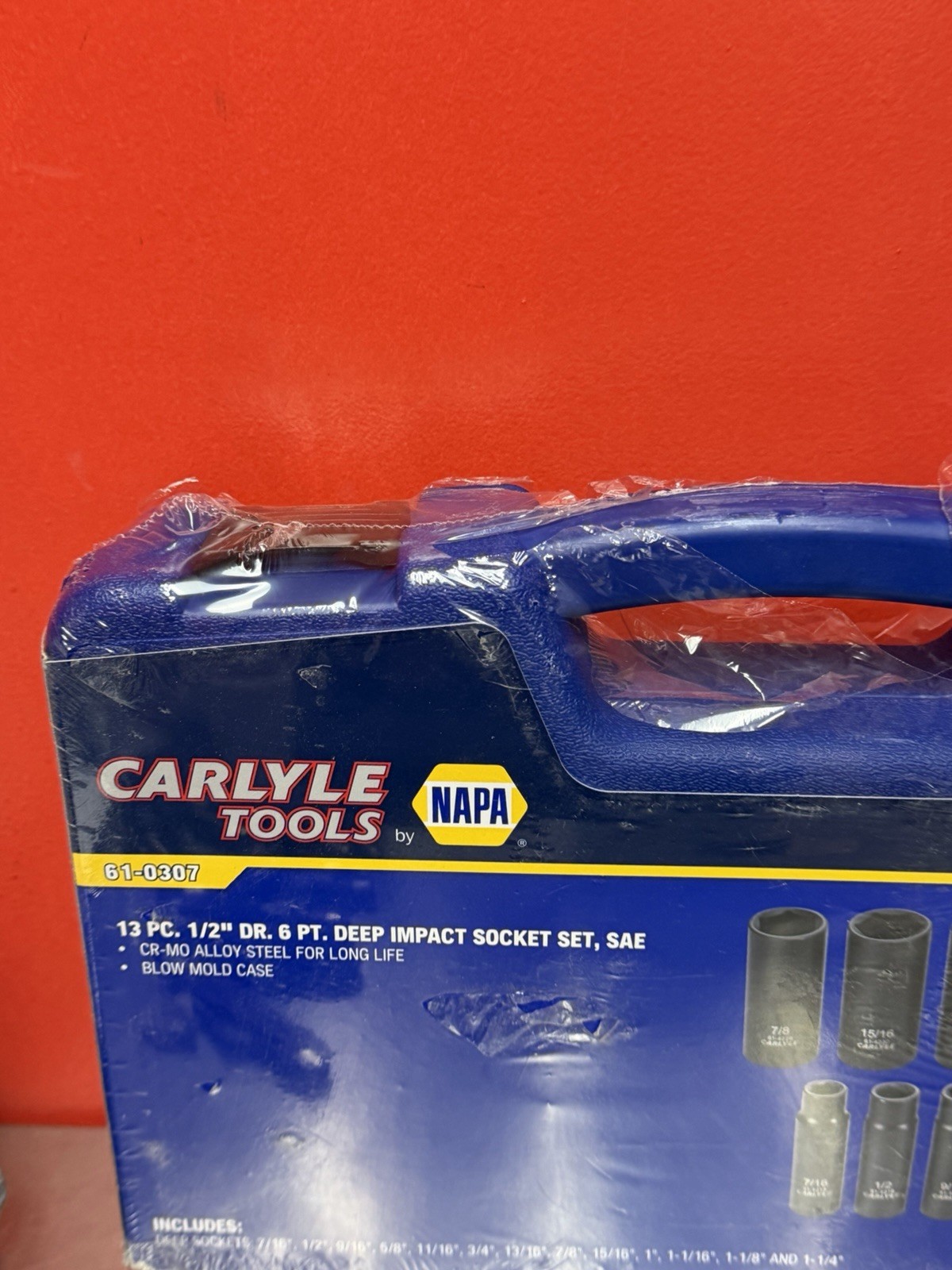 Napa Carlyle 13 Pc, 1/2″ Deep Impact Socket Set, SAE, #61-0307 BRAND NEW!