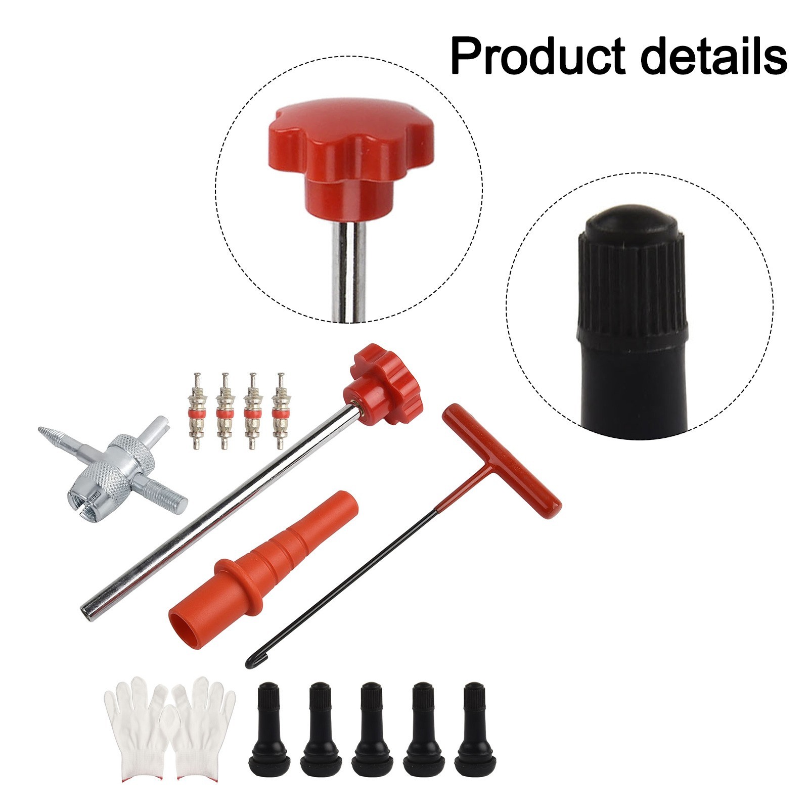Complete 13PCS Tire Valve Stem Core Replacement Tool for Efficient Repairs