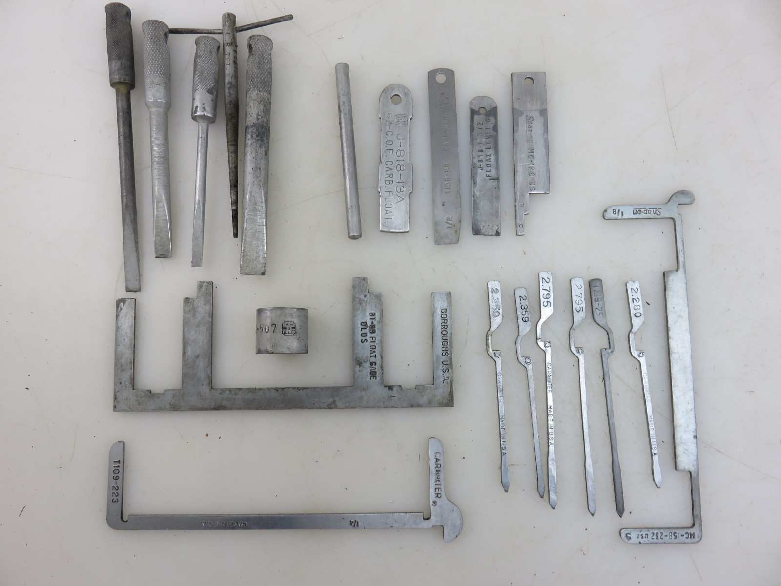 Kent-Moore Snap-On & More Carburetor Float Level Gauge Adjustment Tool Set 20pc