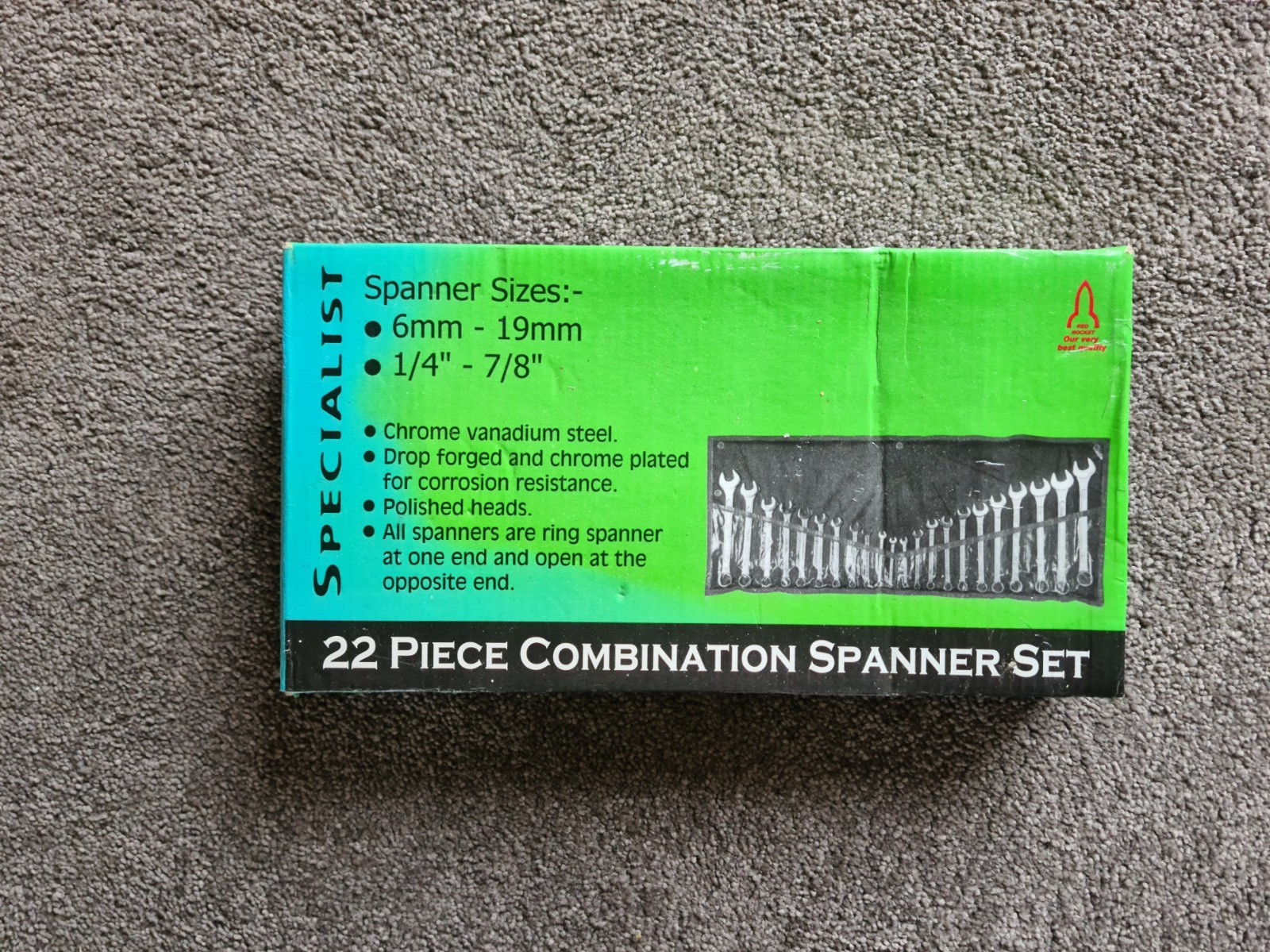 New Specialist 22 piece metric and imperial spanner set
