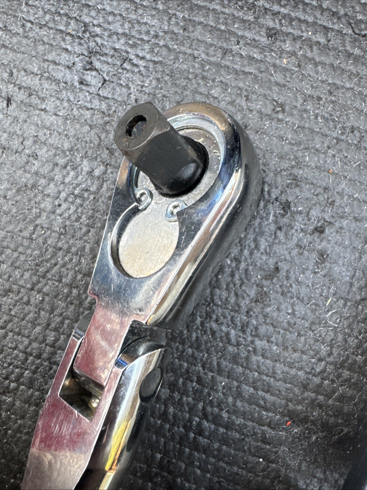 Sears Craftsman Nos 3/8” Drive Stubby Flex Head Ratchet 44834 Full Polish Import