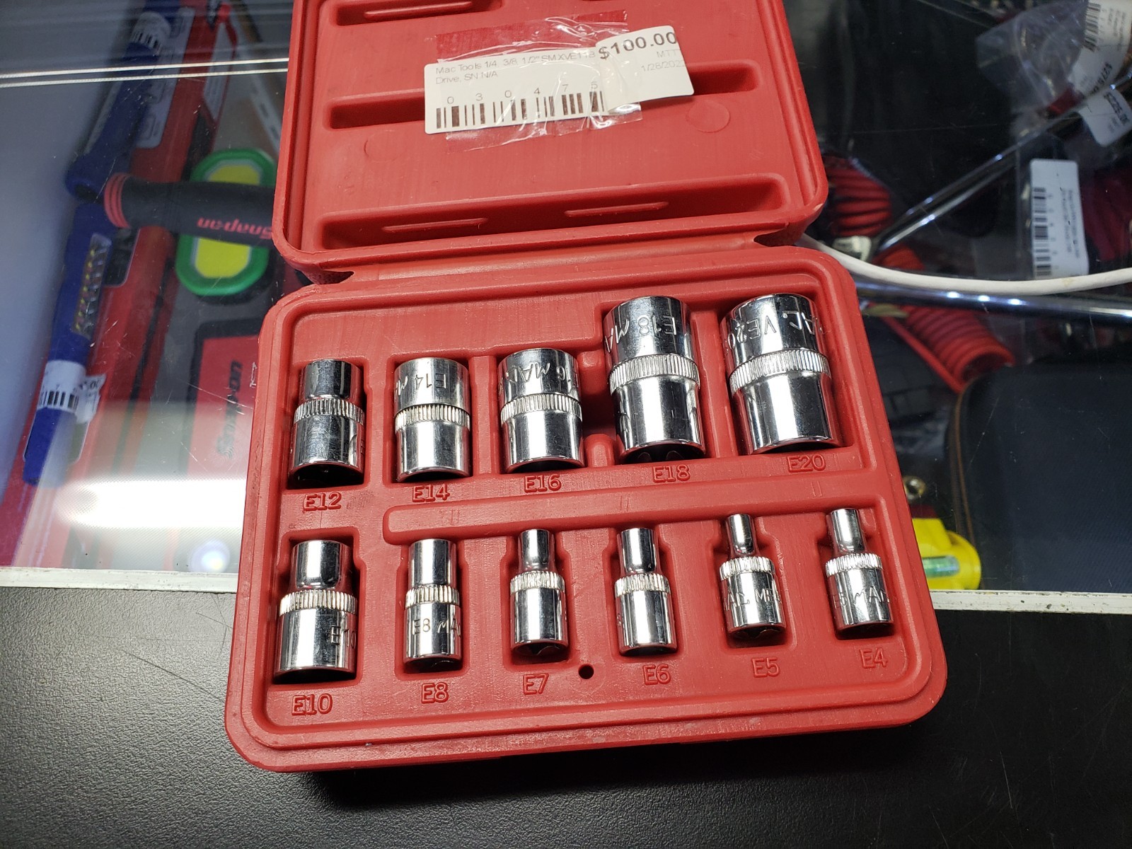 MAC TOOLS SMXVE11B SOCKETS W/CASE