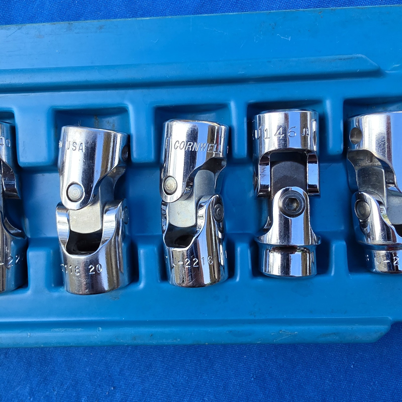Cornwell 7pc SAE 3/8-3/4 Chrome Universal Swivel Socket Set 3/8″ Drive Mixed