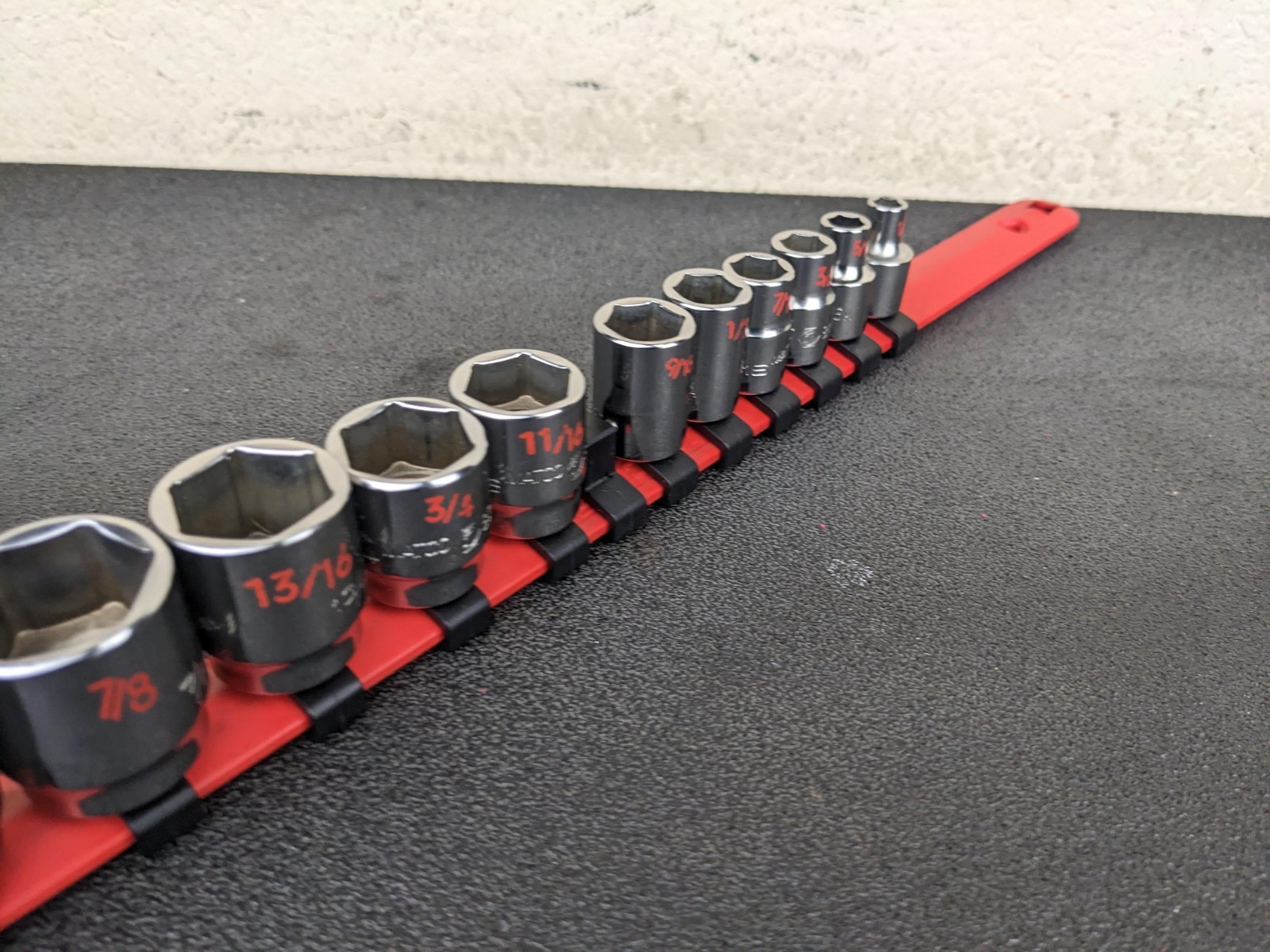 #bp136 Matco Tools NEW SB136TA SAE 1/4-1” Shallow Socket Set 6 Point