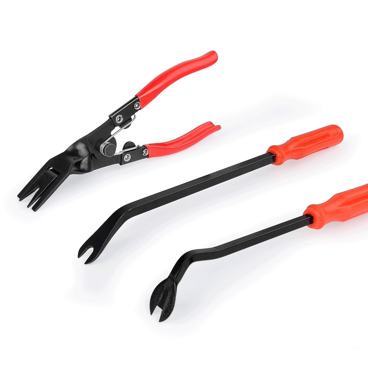 3 Pcs Clip Pliers Set & Fastener Remover Auto Upholstery Combo Repair Kit wi…
