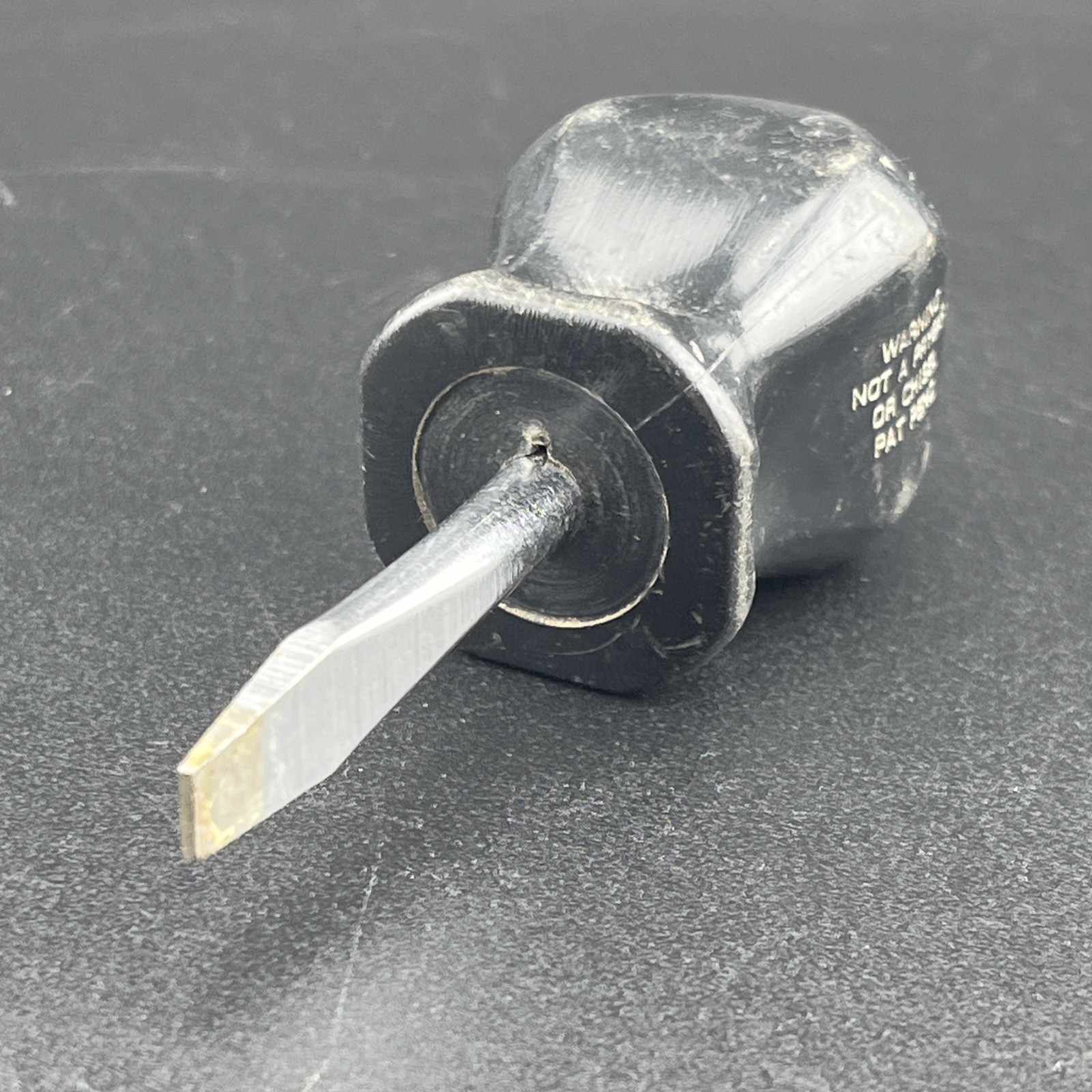 SNAP ON TOOLS SDD1 STUBBY BLACK FLATHEAD SLOTTED SCREWDRIVER – VGC – USA