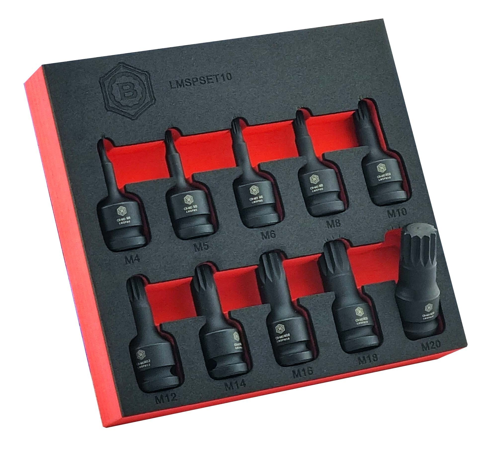 SPLINE XZN IMPACT DRIVER SET 10PC, 1/2″ DRIVE FROM BRITOOL HALLMARK