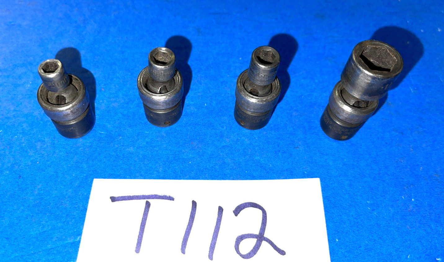 SK TOOLS 4 PIECE 1/4 DRIVE METRIC IMPACT SWIVEL SOCKETS 5, 5.5, 6 AND 11MM