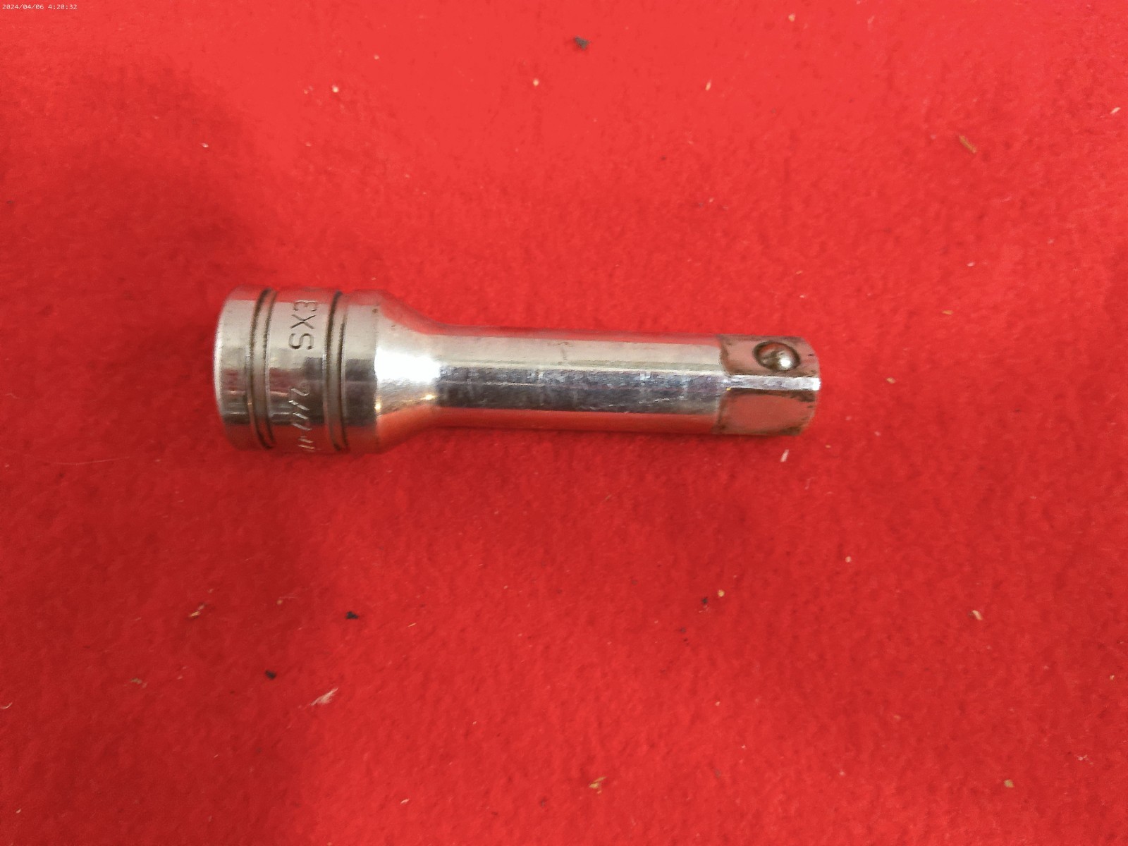Snap On Tools SX3 1/2″ Drive 3.5″ Chrome Socket Extension USA 3-1/2” SX-3 Ext