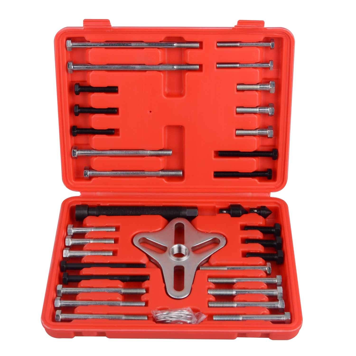 Harmonic Balancer Puller Set 46 Pcs Flywheel Steering Wheel Puller Kit Gear P…