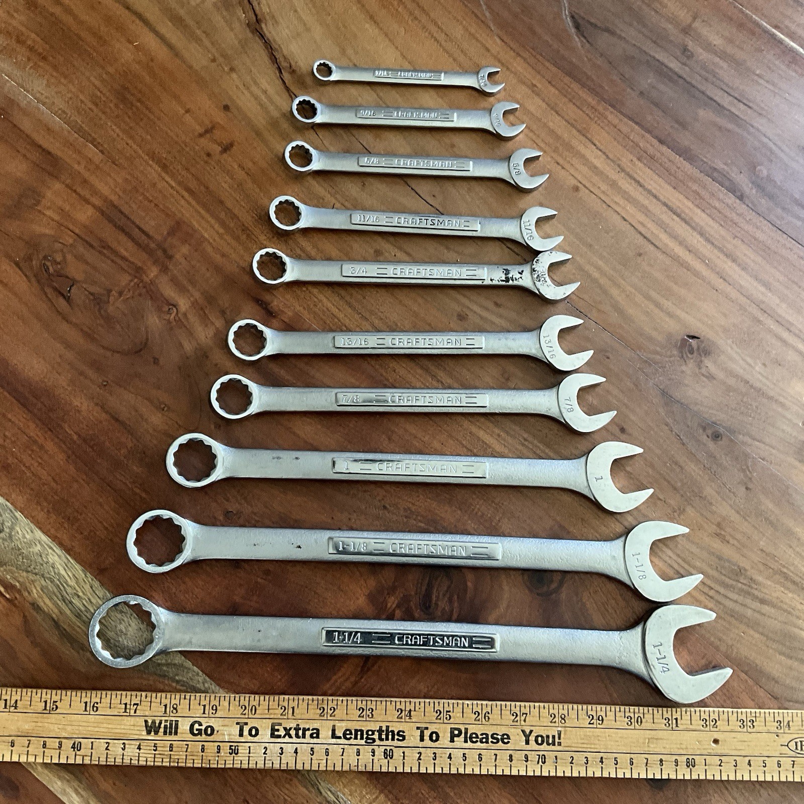 Craftsman USA 11-Piece 12-Point SAE Combination Wrench 1-1/4″ to 3/8″