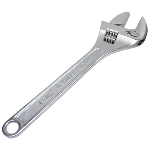K Tool 48018 Adjustable Wrench 18″ Long, 2-1/4″ Jaw Capacity, Heat Treated Steel