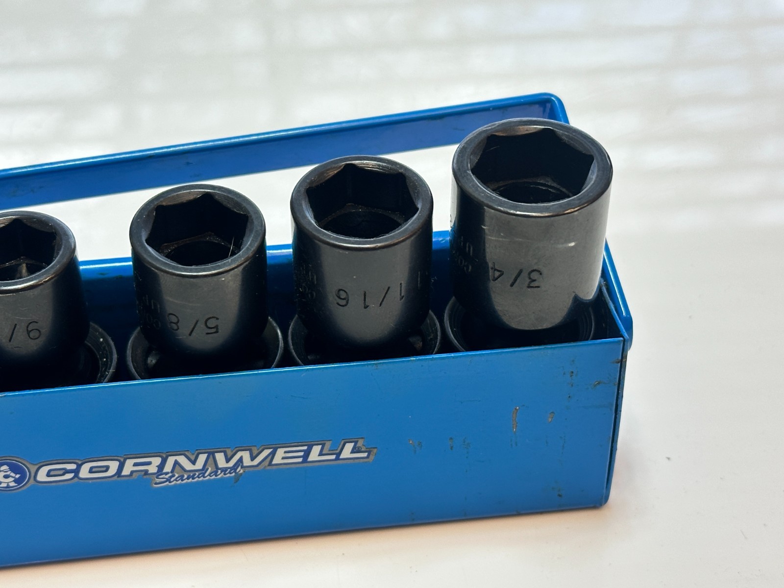 Cornwell USA UP-325RS SAE 1/2” Dr. Universal Swivel Impact Socket Set, 1/2″-3/4″
