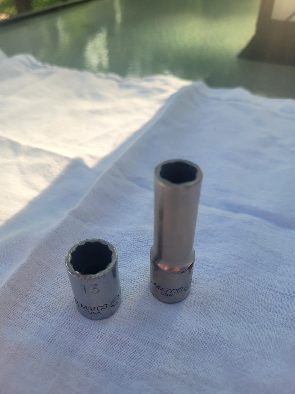 VINTAGE MATCO SOCKETS 10MM DEEP WELL BDV6A 13mmSHALLOWB131M2A