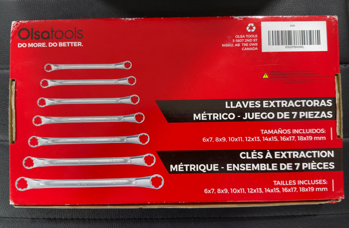 OLSATOOLS Bolt Extractor Offset Wrench Set – 7pc 1311