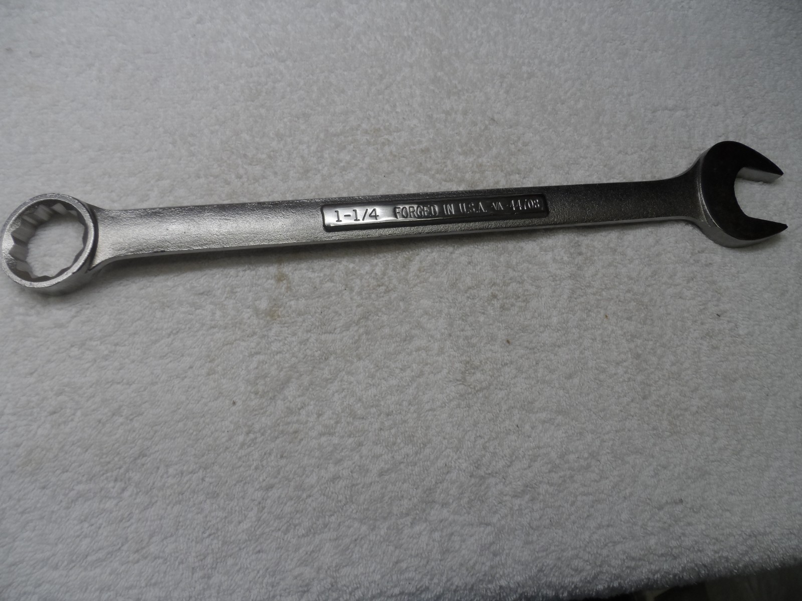 Craftsman SAE Satin Combination Wrench, 12pt, USA NOS, 1-1/4″ – Part # 44708