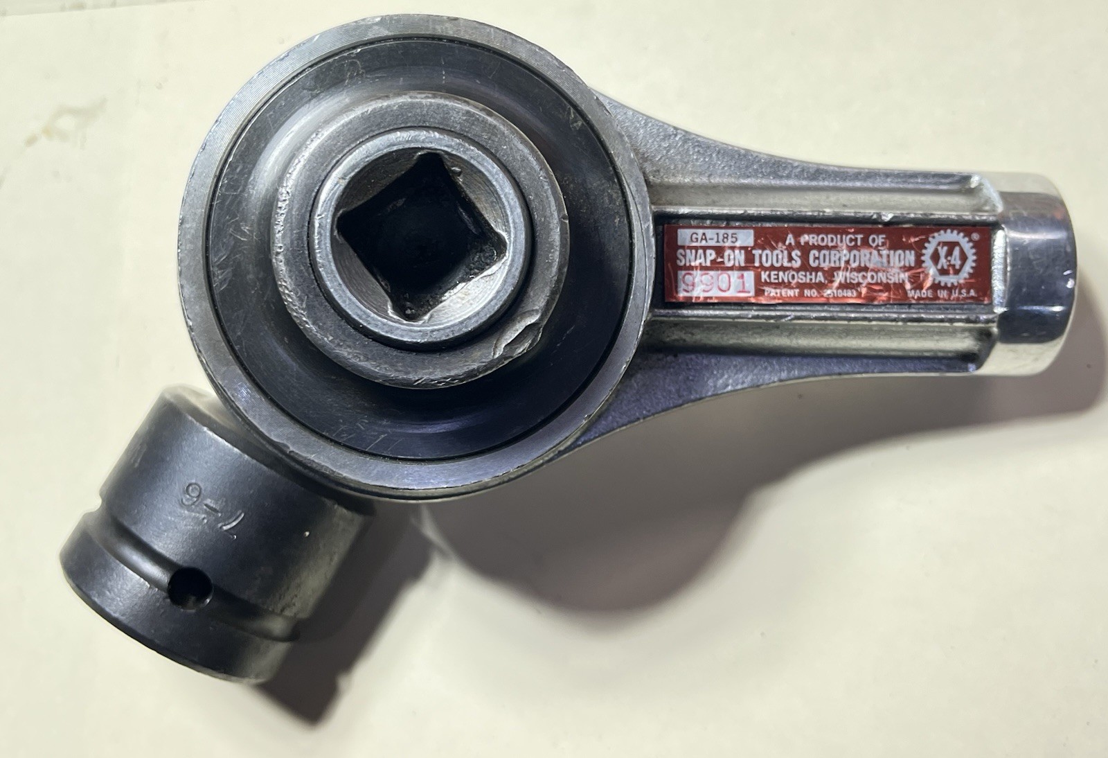 Snap On Torque Multiplier GA -185 X4 W/Williams 7-6 Adapter Used