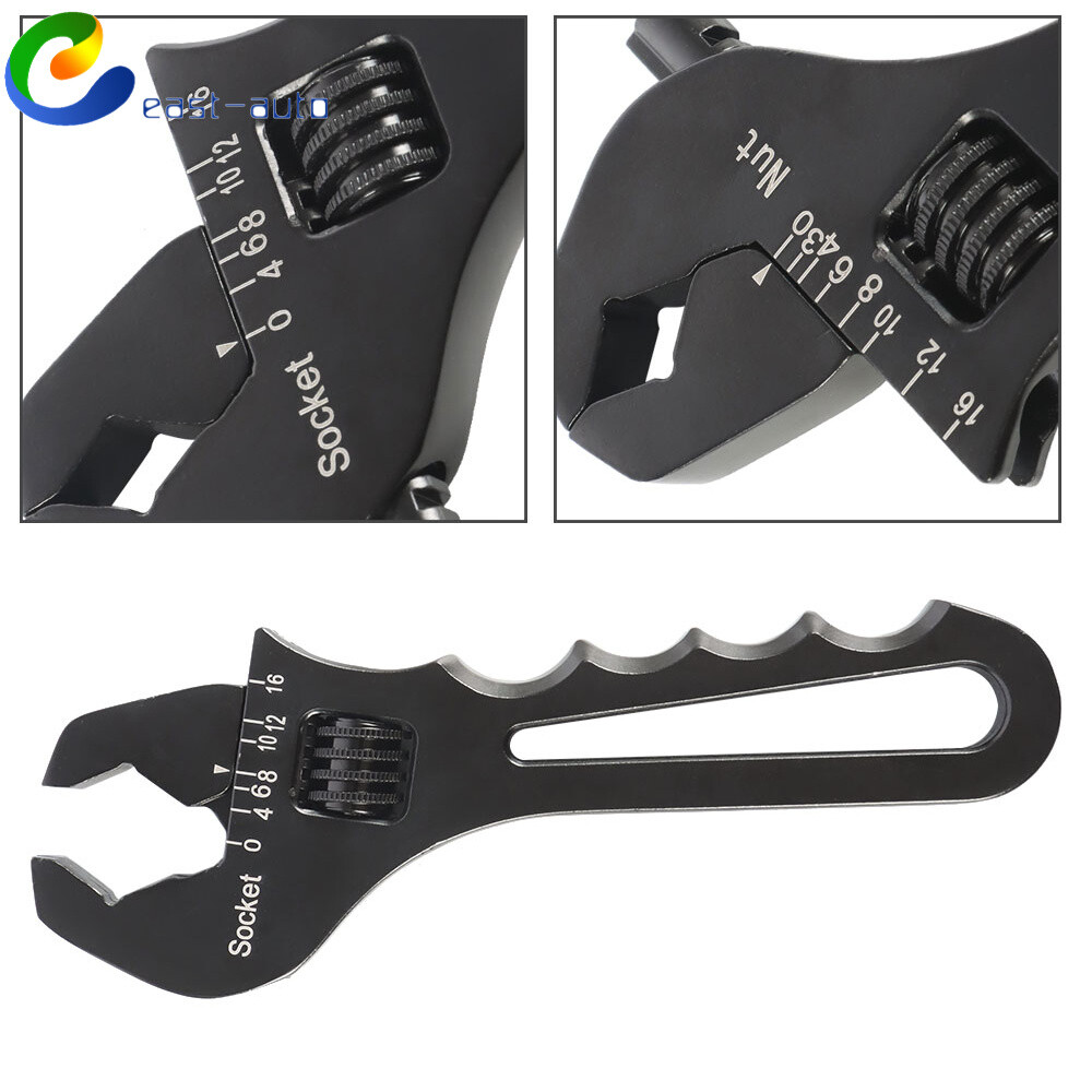 Adjustable Wrench Aluminum Tool Spanner 3AN-16AN for Hose End Fitting