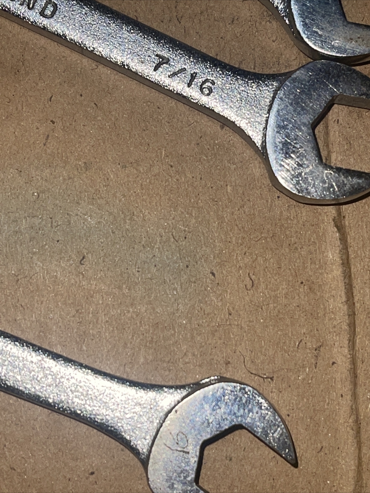 Herbrand Tools 3/8 In X 7/16 In SAE Open End Wrench US Military Spec Vintage