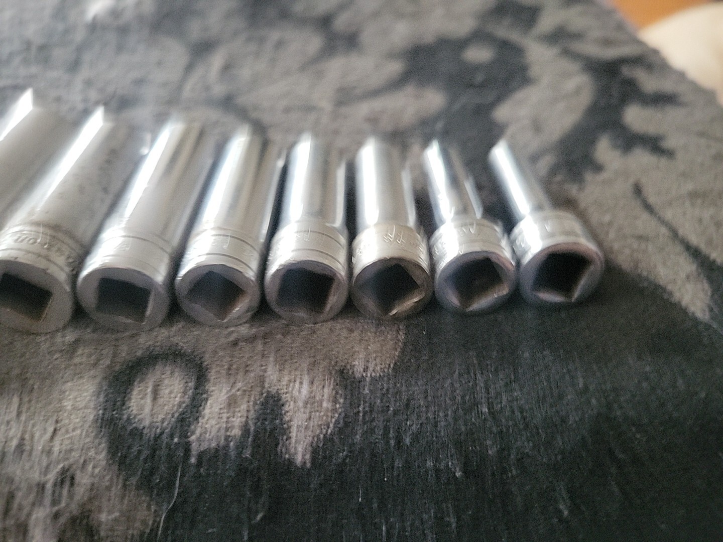 Snap-on 11pc 3/8″ Drive SAE 6pt Deep Chrome Standard Socket Set Deepwell