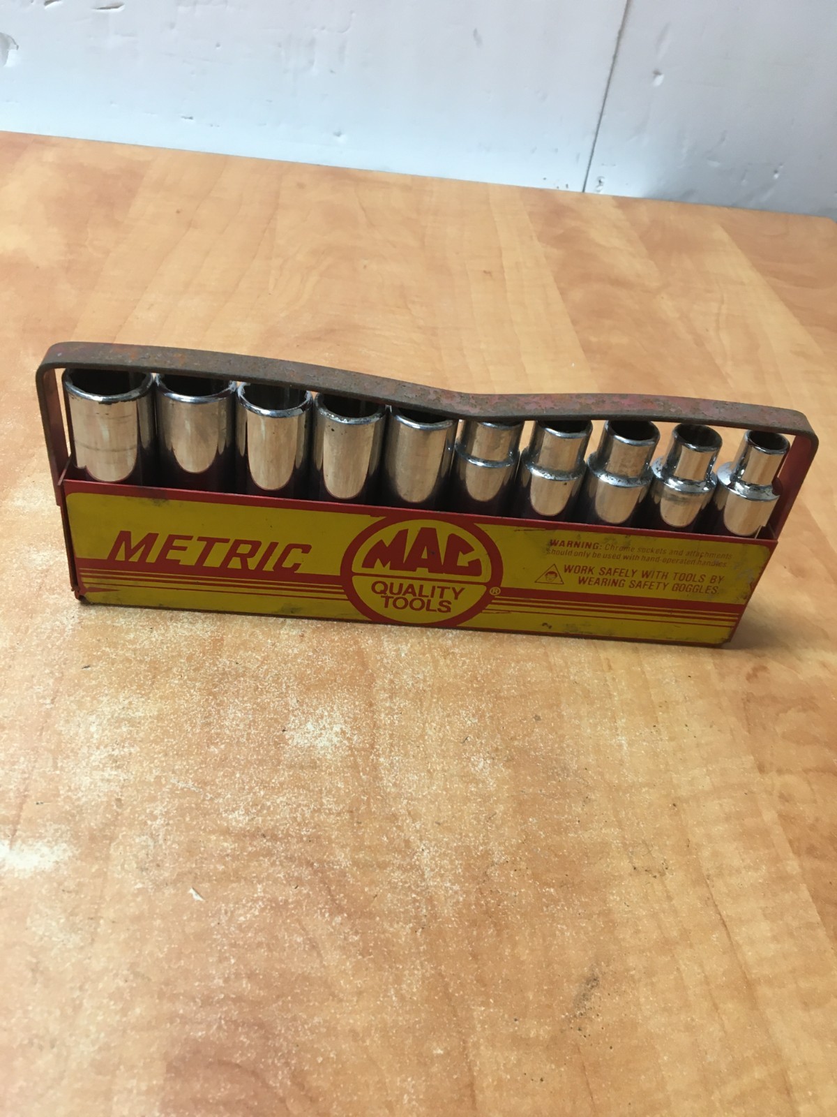 Mac USA VD2 10-Piece 1/2″ Drive Deep Metric Socket Set 10mm to 19mm w/tray