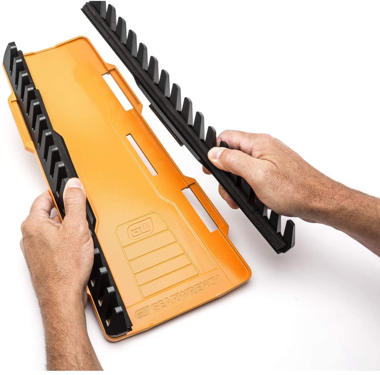 GEARWRENCH 2 Pc. Reversible Wrench Rack, 16 Slot 1 Count (Pack of 1), Orange