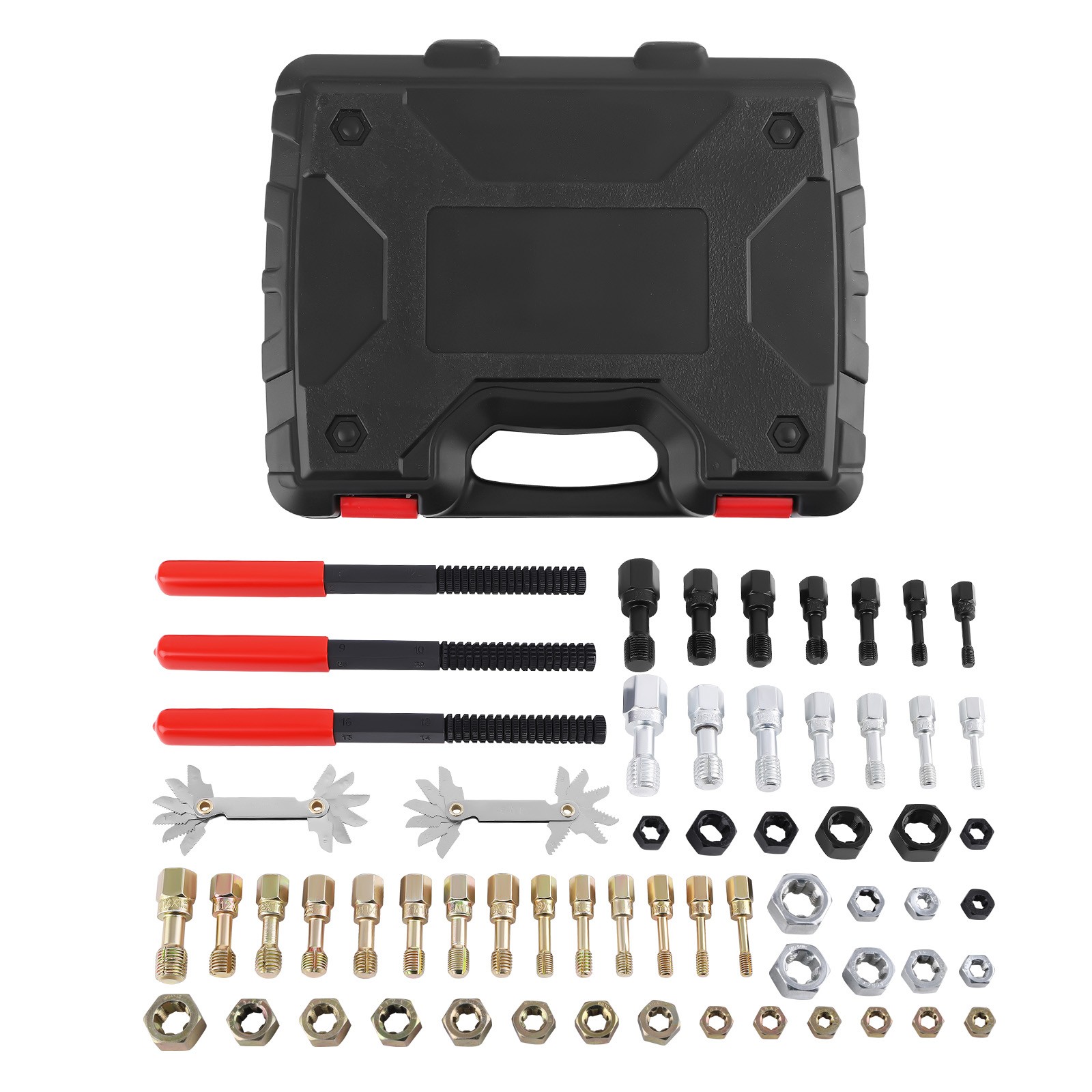61pc Thread Restoration Set Heat-Treated Steel M6-M14 + 1/4″-5/8″ SAE Files