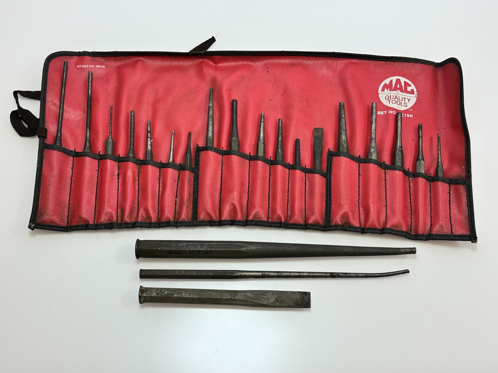 MAC Tools USA 19pc Punch Chisel Set w/ Extras