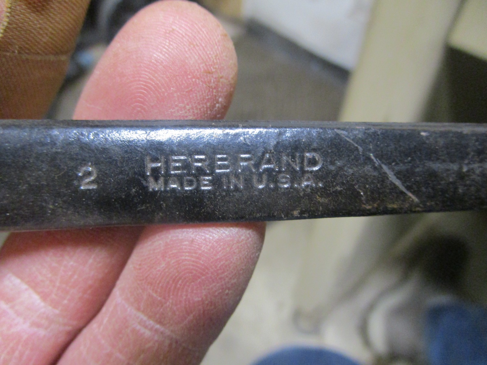 NOS Herbrand #2 19/32″ Single Open End Lathe Machine Engineers Wrench USA