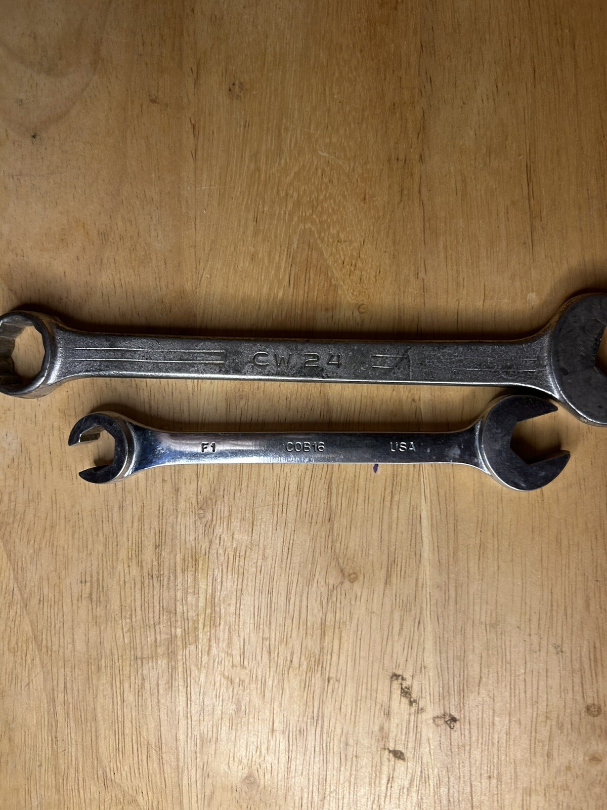 Set Of Two Mac Wrenches 1/2” Open End Cob16 / 3/4” Combination 6CW24 Yes
