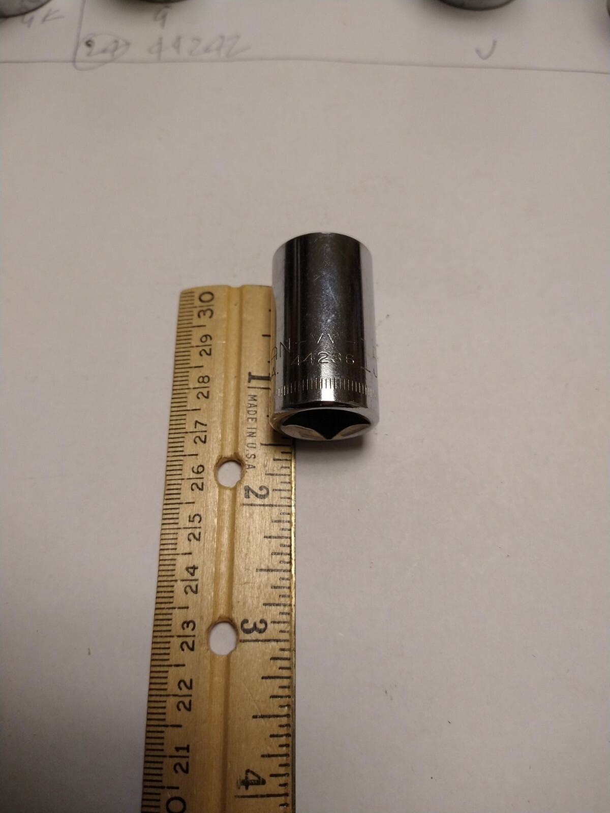 Craftsman Vintage 1/2″ Drive 15MM 12 Point Shallow Socket Metric 44236 VV USA