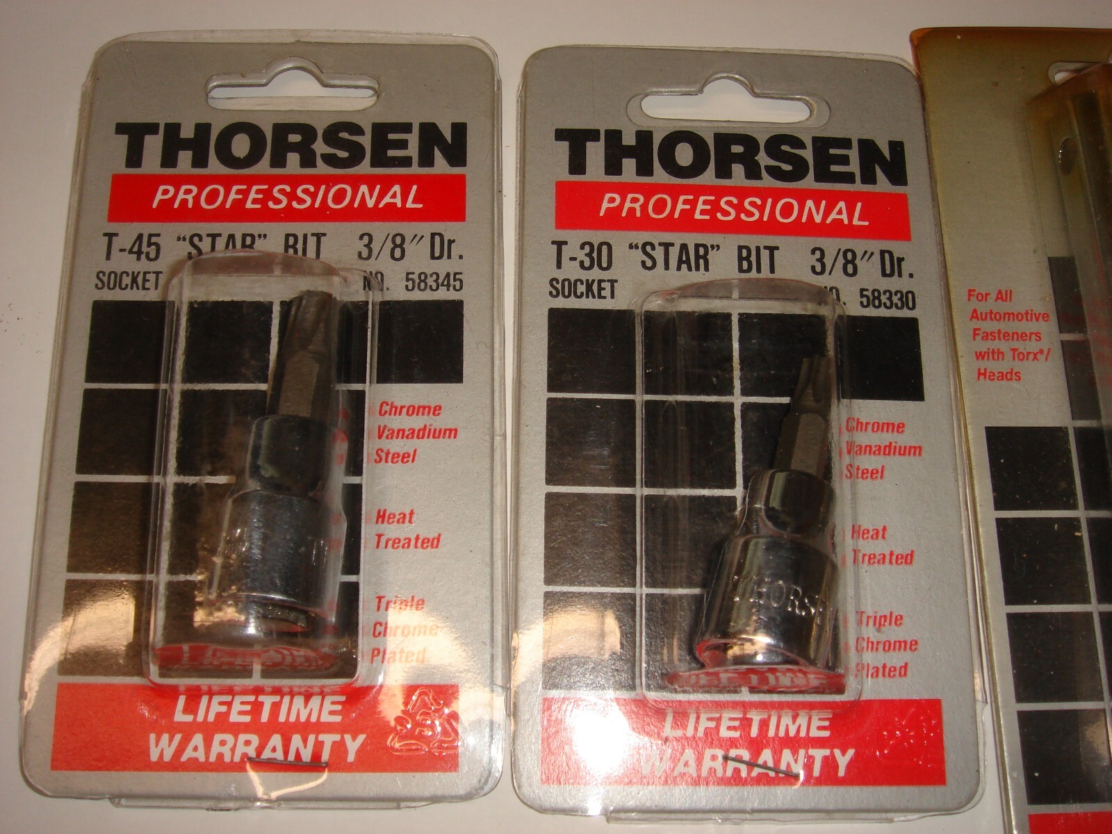 Lot of Thorsen New Professional 3/8″ Drive Star bits And Torx set 38504