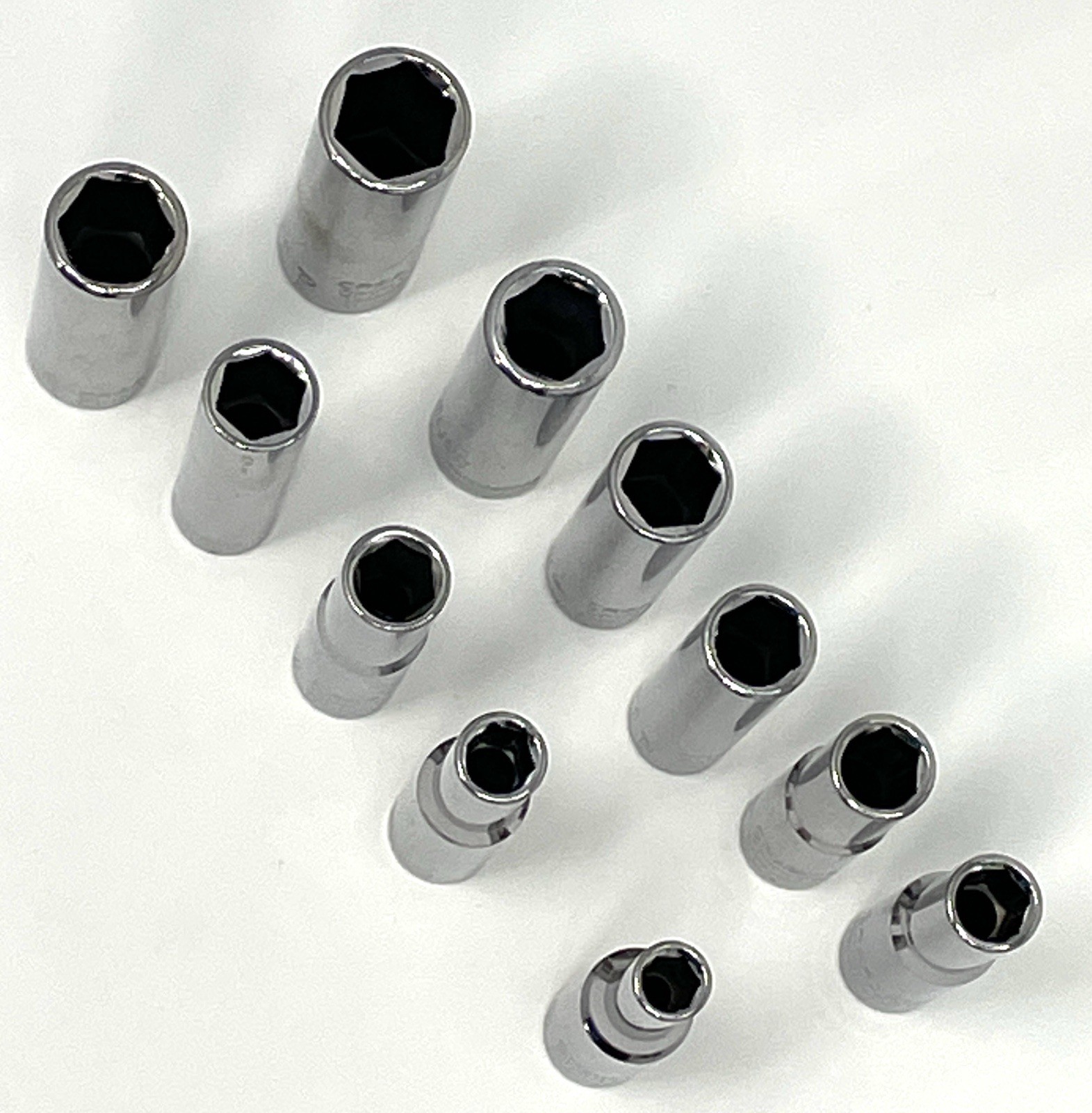 CRAFTSMAN 1/4” 6 Point Deep Socket Set Standard (SAE) & Metric 11 Pieces