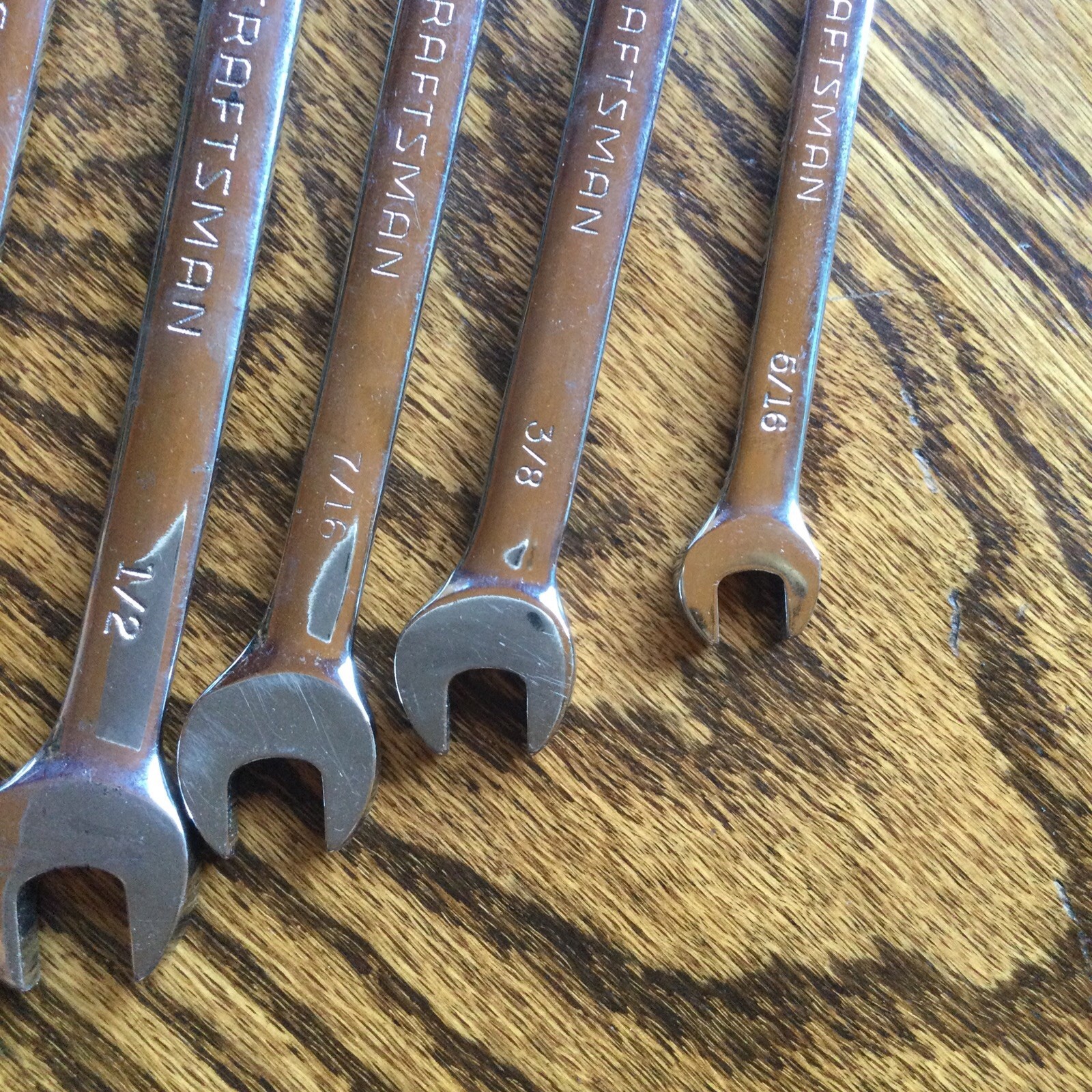 Craftsman Standard SAE Reversible Ratcheting Wrench Set USA Proto SK 5 16 ~3/4