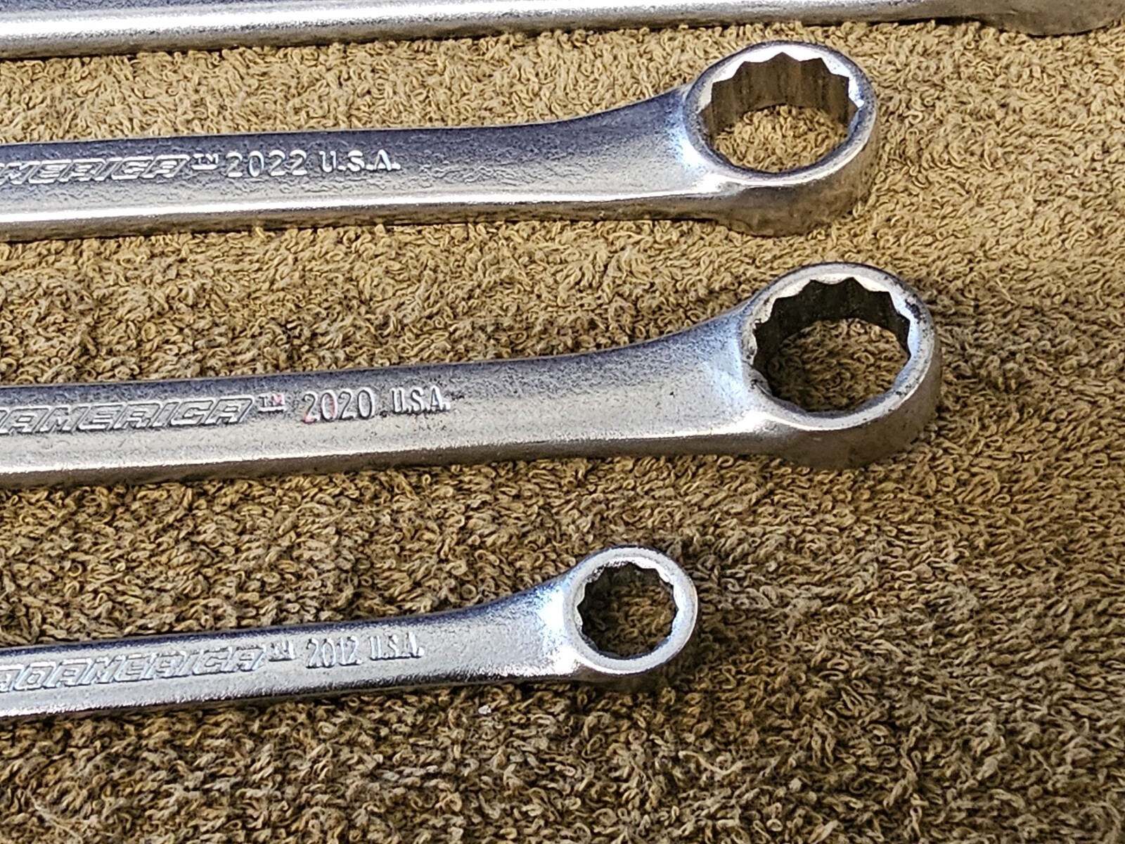 4 ProAmerica Pro America Combination Wrench Set Sae 15/16 5/8 11/16 3/8″ 2030