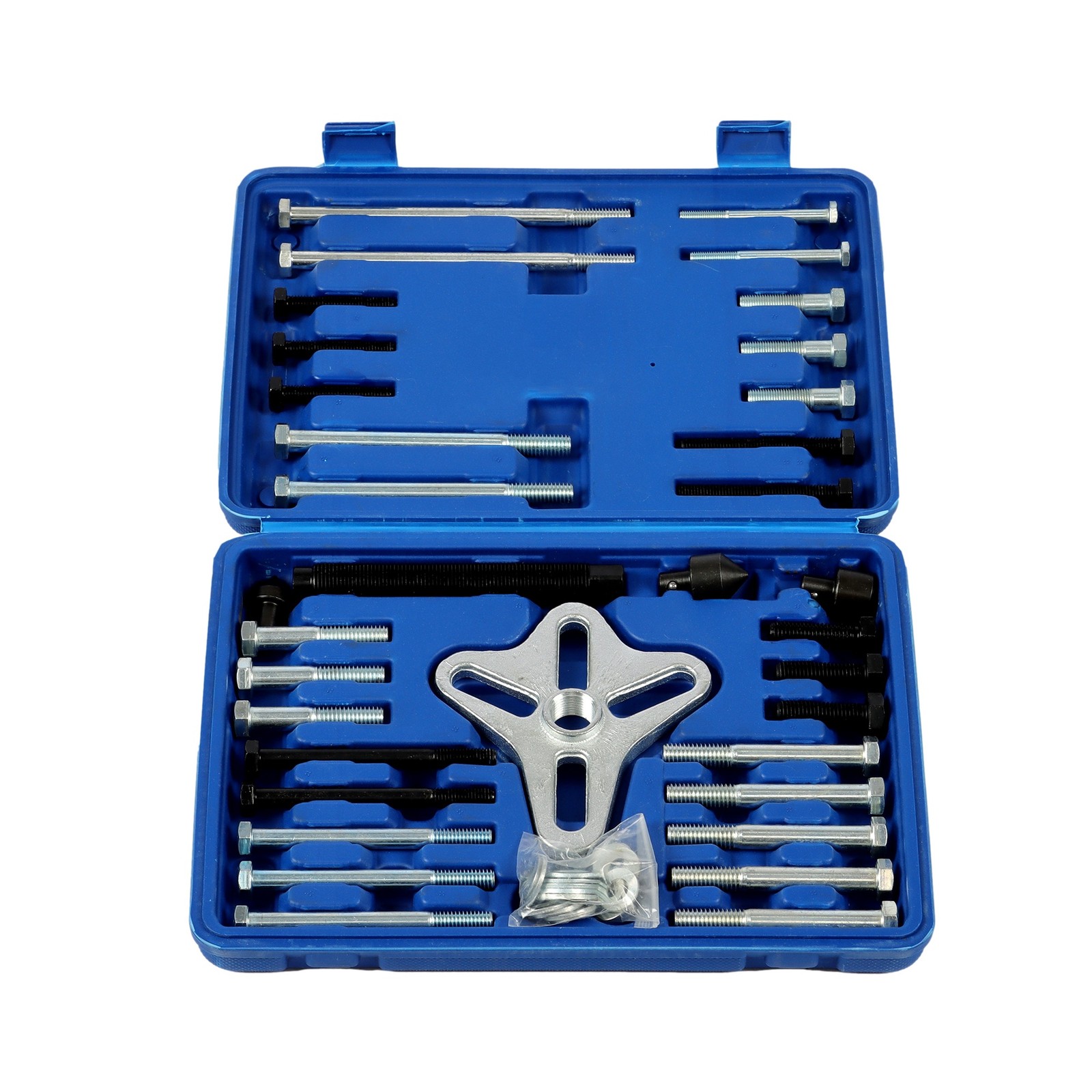 Harmonic Balancer Puller Tool 46pc Flywheel Crankshaft Pulley Steering Wheel