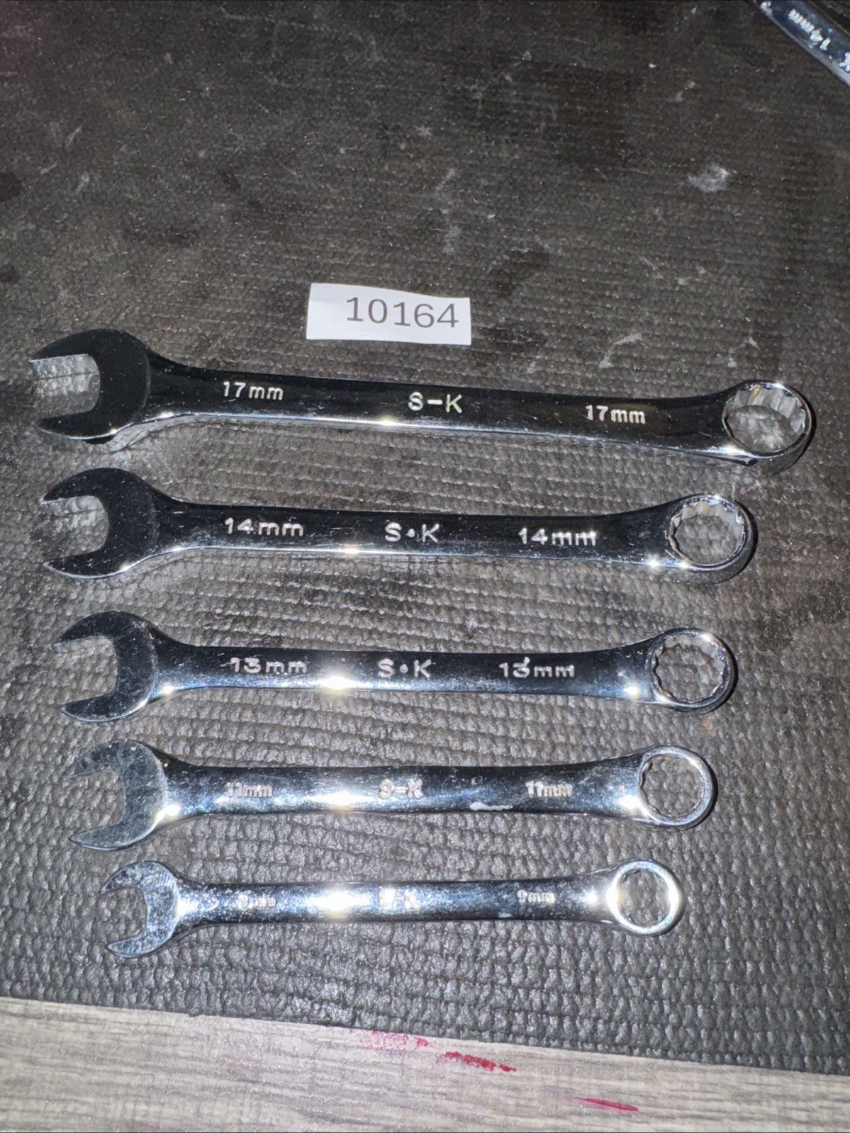 SK Tools USA S-K 5pc Full Polish Metric Combination Wrench Set 17/14/13/11/9mm