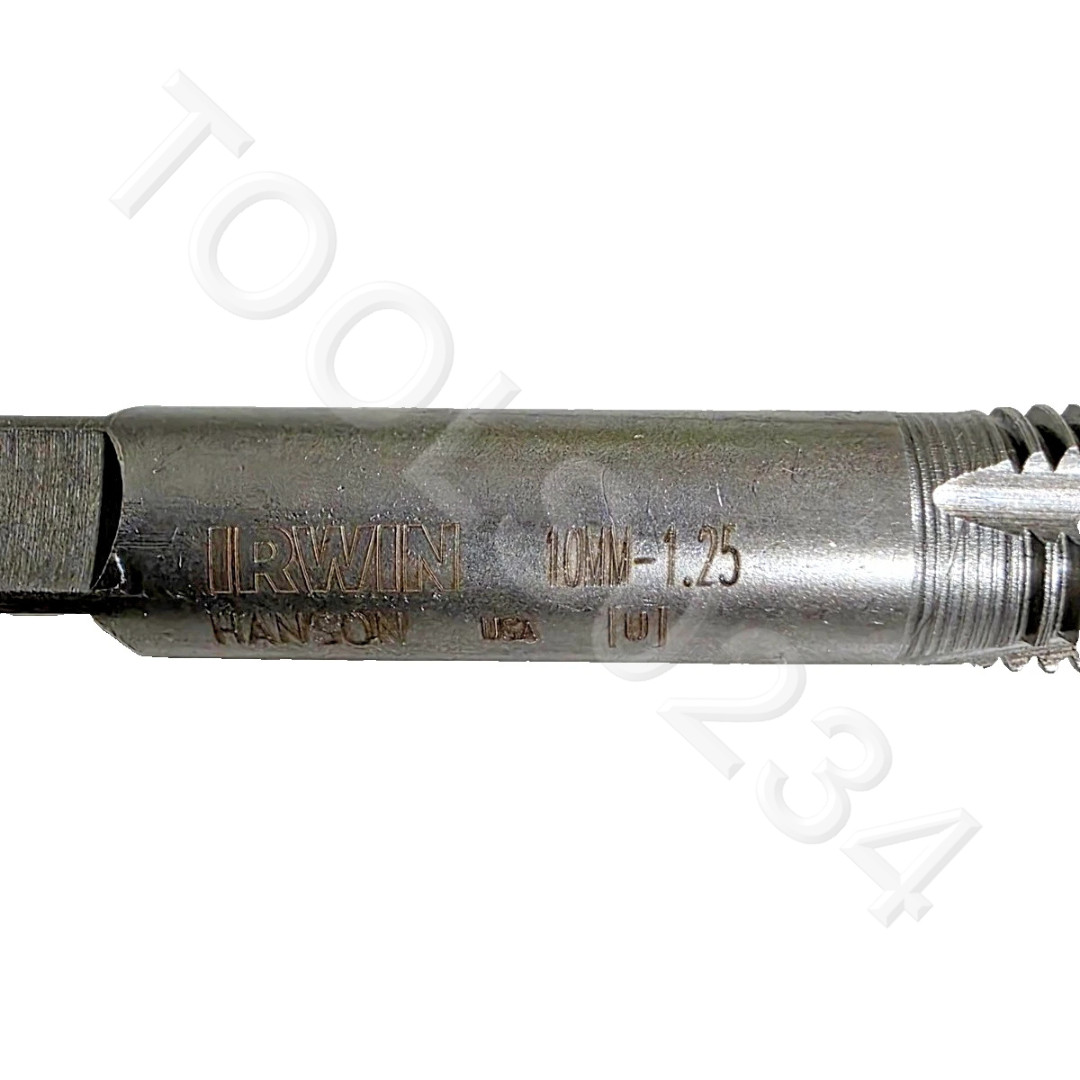 M10 X 1.25 Metric Tap Irwin 1739 10MM Carbon Steel Plug Hand 4FL USA Hanson