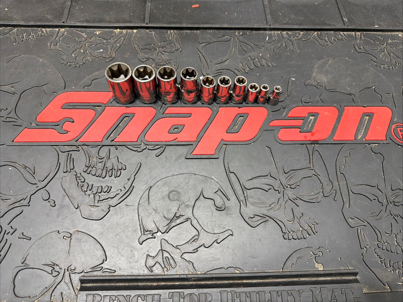 Snap-On 10pc Large Drive inverted TORX Shallow Socket Set E6- E24 1/4 3/8 1/2dr