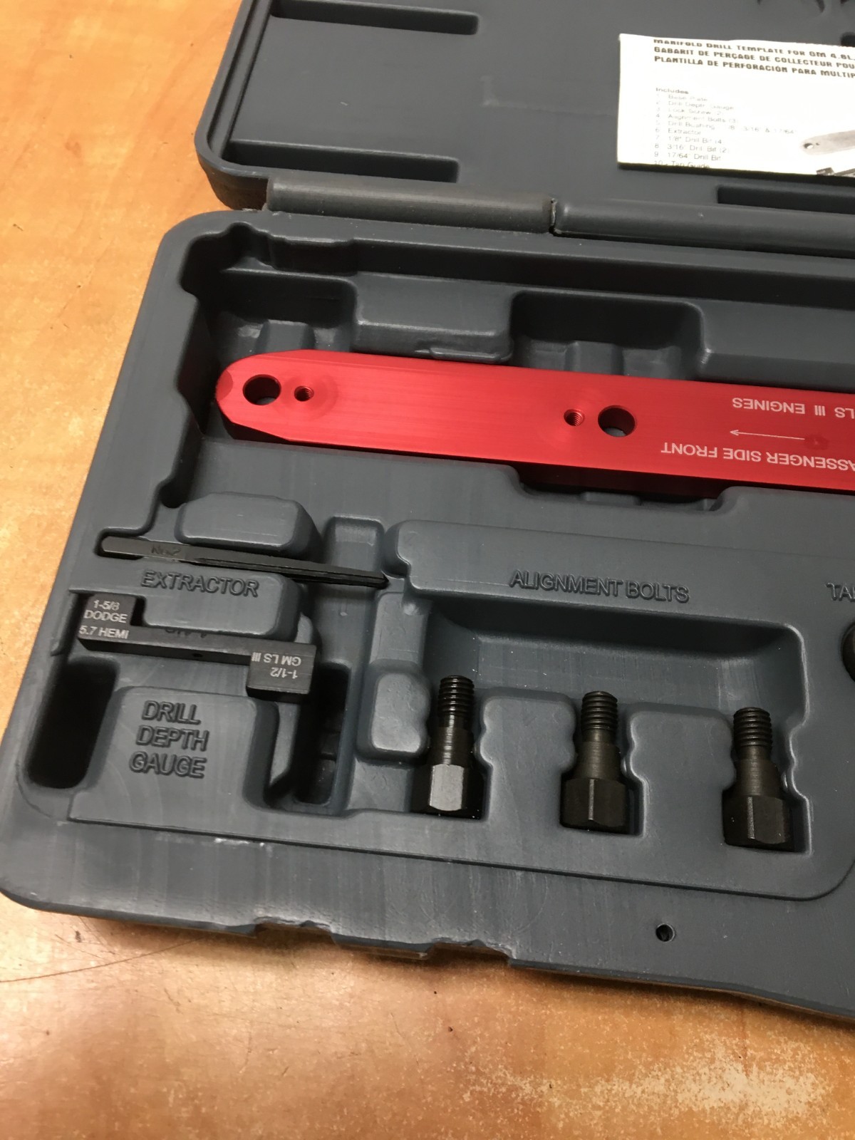 Lisle 71400 Manifold Drill Template, GM 4.8L, 5.3L, 6.0L