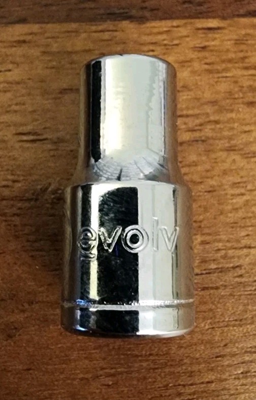 Evolv 6mm Socket 6 Point 1/4″ Drive